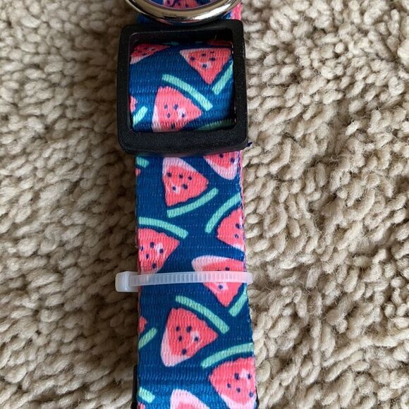 NWT Watermelon Picnic Print Dog Collar size Small 12” - 18” - Picture 4 of 4